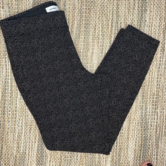 Old Navy Thick Polka Dot Leggings Size Large - Picture 1 of 5